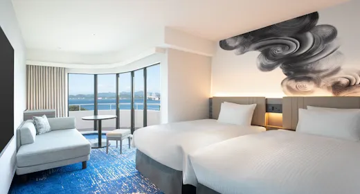 高级海景角落双床房 图片