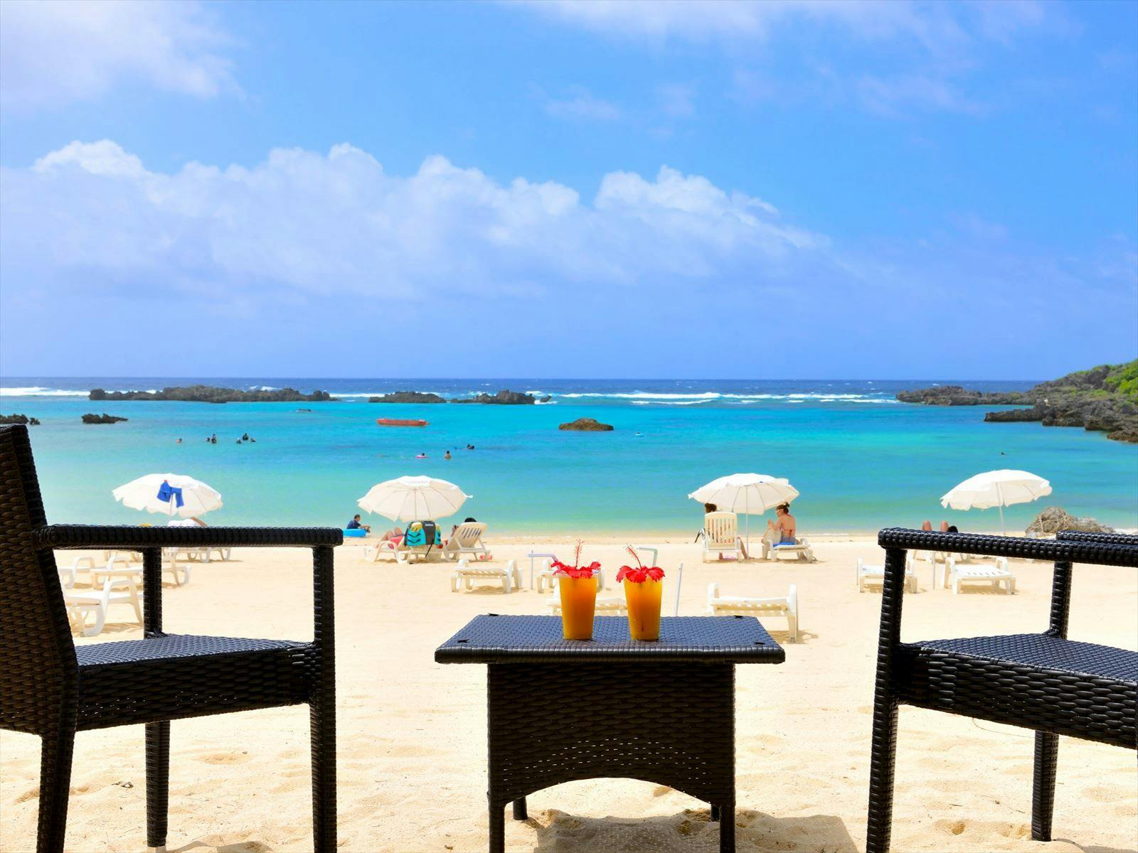 【シギラビーチ（リゾートエリア内）】