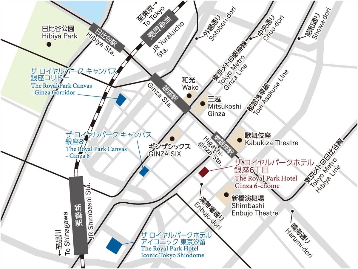 인근 그룹 호텔 지도