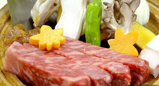 【山形牛尽くし!贅沢夕食】山形牛のWメインに舌鼓!味噌焼きステーキ&陶板焼き