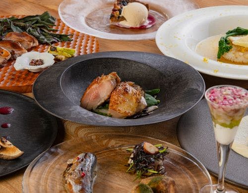 ある日の夕食(地元食材にこだわった料理)