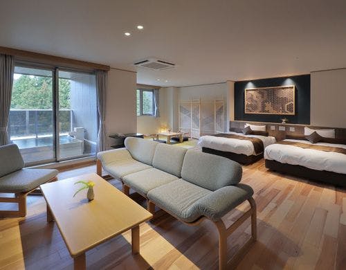 401 檜露天風呂付（4階角部屋 85平米）