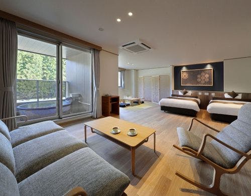 302 陶器露天風呂付（3階）です。