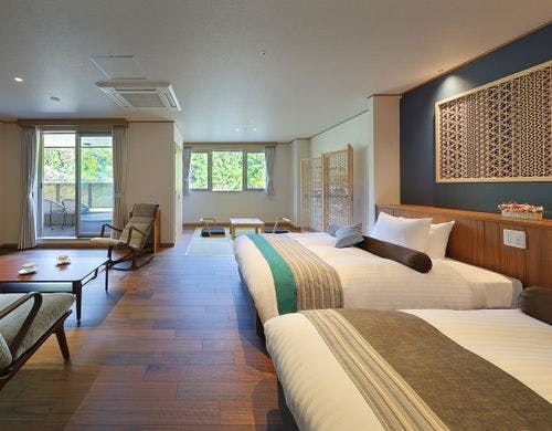 202 陶器露天風呂付の部屋です