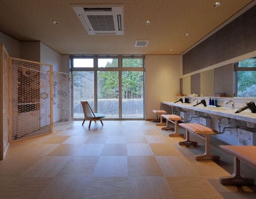 ONSEN KOKONOYU「九湯」男性脱衣所