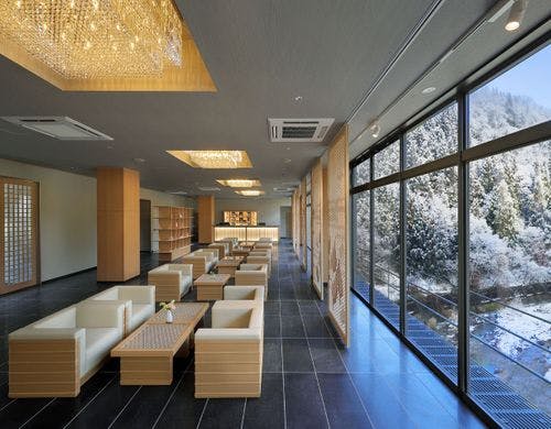 冬のロビーです。