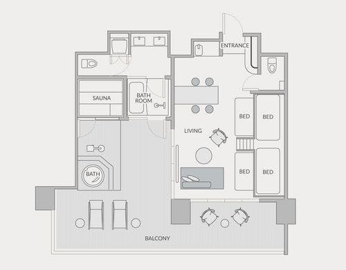 バンクスイート間取り