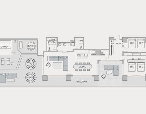ペントハウス間取りイメージ
