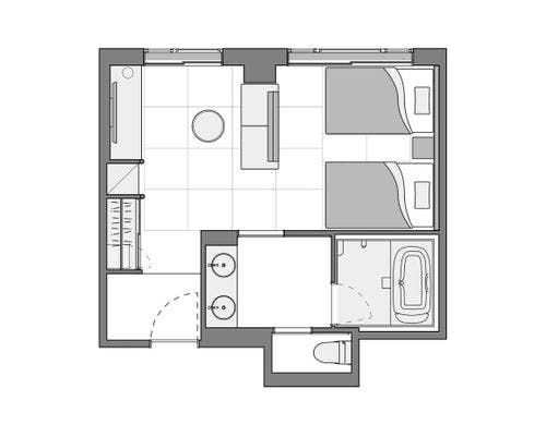 スーペリアツイン（間取り図）