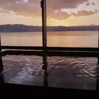 客室露天風呂からの眺望