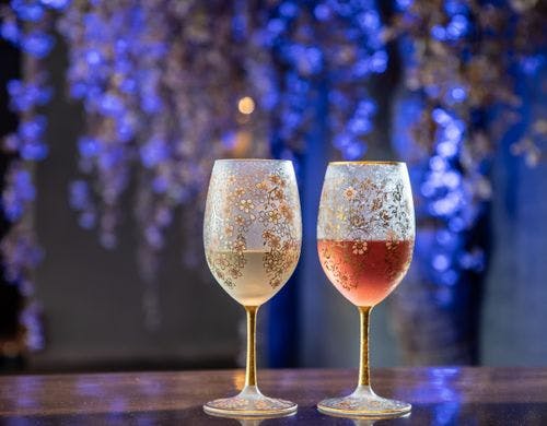 信州ワイン限定グラスで乾杯