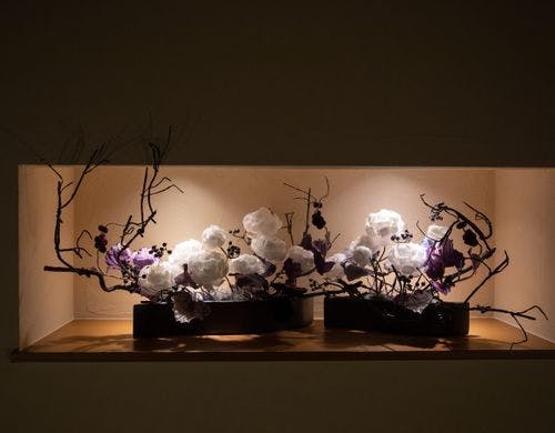 繭のアートフラワー