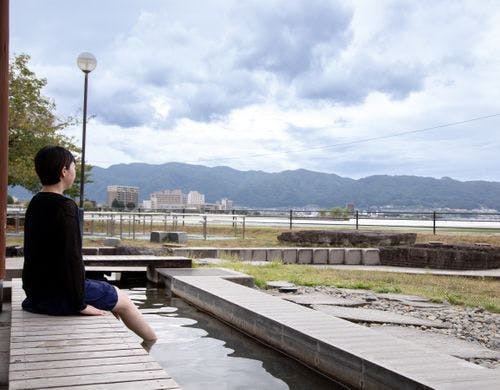 諏訪湖畔公園 足湯