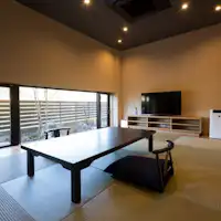 ห้องพักสไตล์ญี่ปุ่นและตะวันตก ขนาด 46 ตารางเมตร เตียงคู่