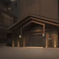 風格ある佇まいで迎える、宿の玄関