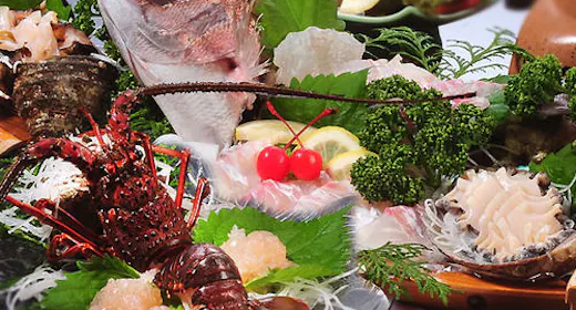 おいしい鳥羽の旅!祝い魚と海藻!【家族旅行応援×鳥羽-祝い魚プラン】伊勢海老、鮑の、鯛舟盛り付き