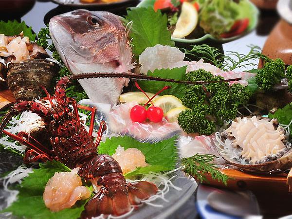 伊勢エビ船盛り付き会席
