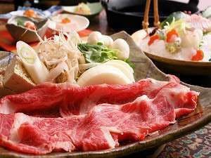 【一休】ボリューム満点～厳選黒毛和牛すきやき会席＜夕朝食はお食事処＞