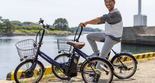 【壱岐のチャリ旅】のんびりと地元観光を楽しもう 自転車無料レンタル 電動アシスト付で楽ちん