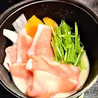 หม้อไฟนมถั่วเหลืองกับหมูคุจูยูเมะจากคุจู