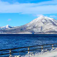 Danau Shikotsu musim dingin