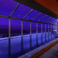 【大浴場】雄大な蔵王連峰が望める