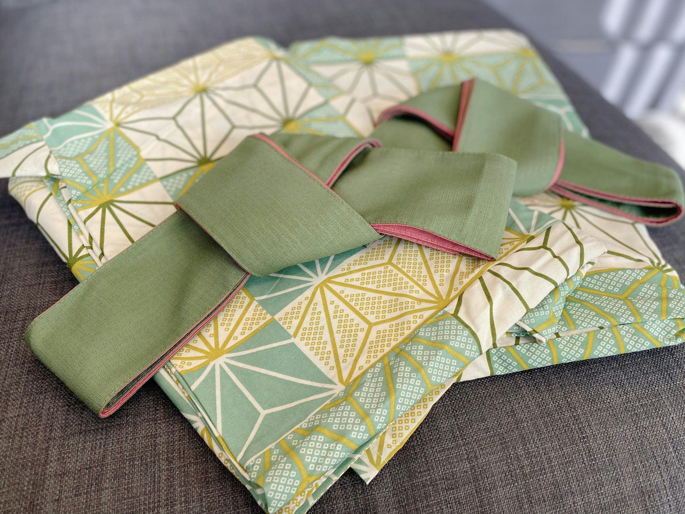 さっと羽織れる爽やかな浴衣です