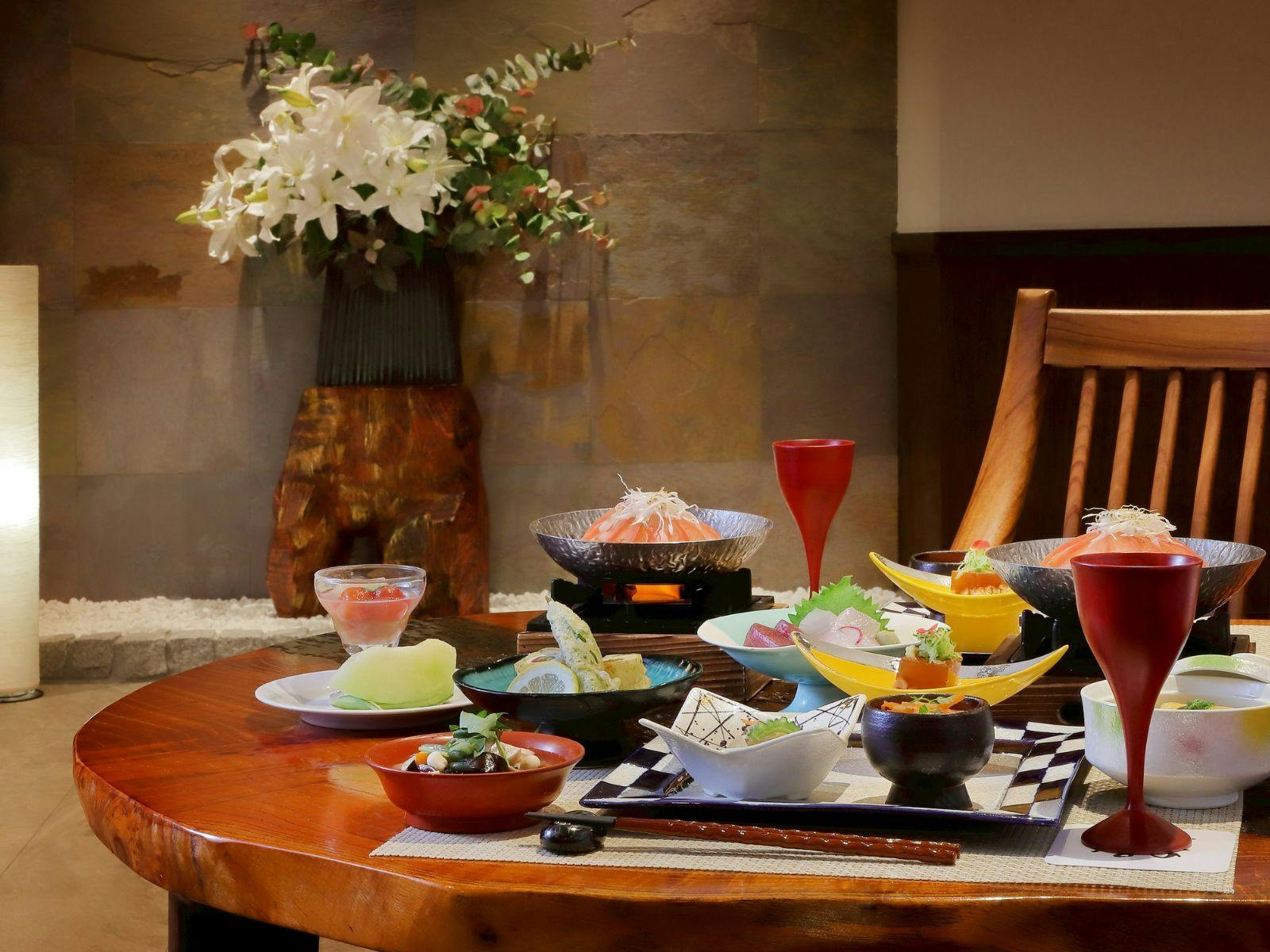 創作料理が自慢の宿　会津　喜多方　熱塩温泉　山形屋