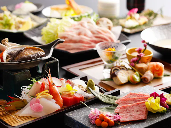「朝食なし・夕食付プラン」鳥取山海ふたつの味覚がお気軽プライス!【UPグレード‐美食会席】