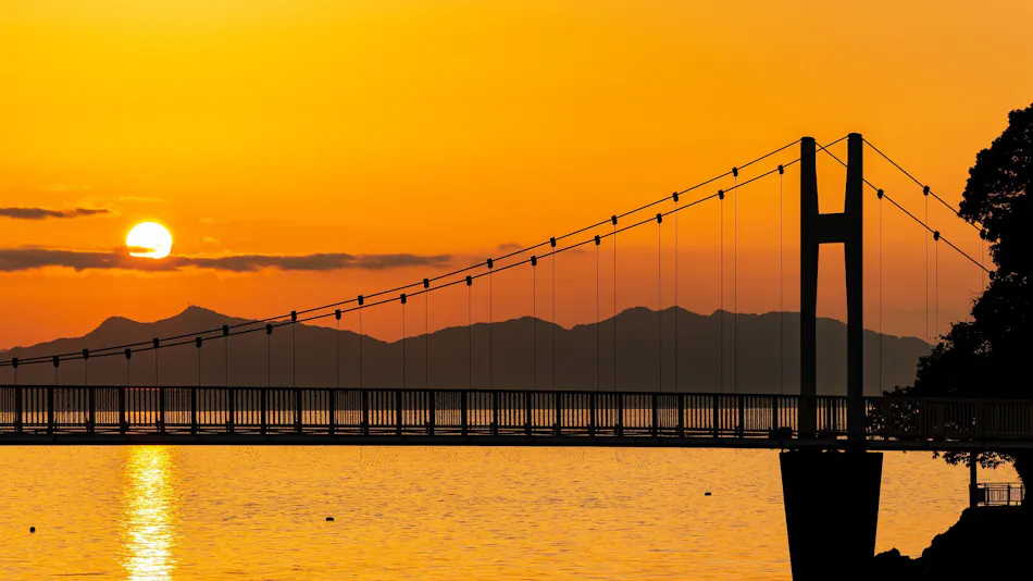 Yunoko Sea and Sunset