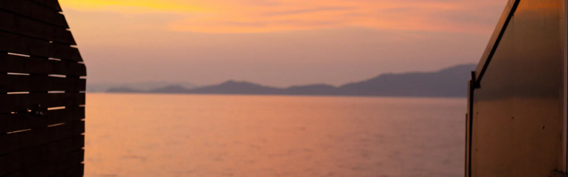 湯の児温泉 海と夕やけ