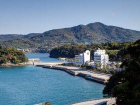 湯の児 海と夕やけ