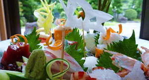 【100選入選記念】お造りの皿盛付コース