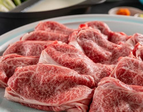 【二色鍋】国産牛しゃぶしゃぶ