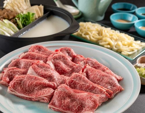 【二色鍋】国産牛しゃぶしゃぶ