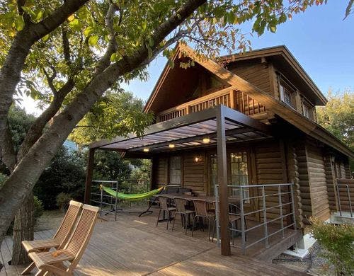 *【ログハウス　Premium Large】1F寝室