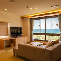 半露天風呂付き客室の和室