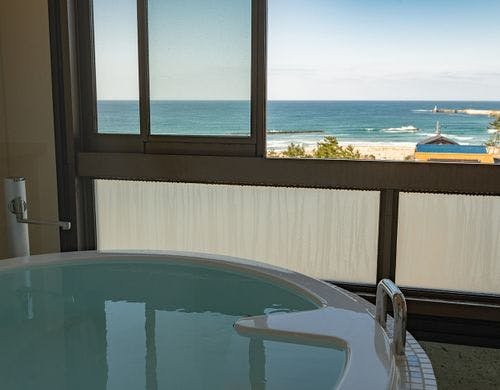 半露天風呂付き客室の和室