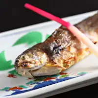 【อาหารเย็น】ชุดอาหารผักภูเขาและปลาน้ำจืด ※ตัวอย่างในวันหนึ่ง