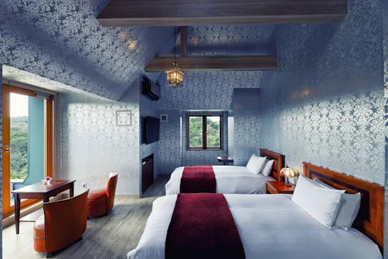 นี่คือห้องพักแบบเตียงคู่ที่ Prince Etoile.