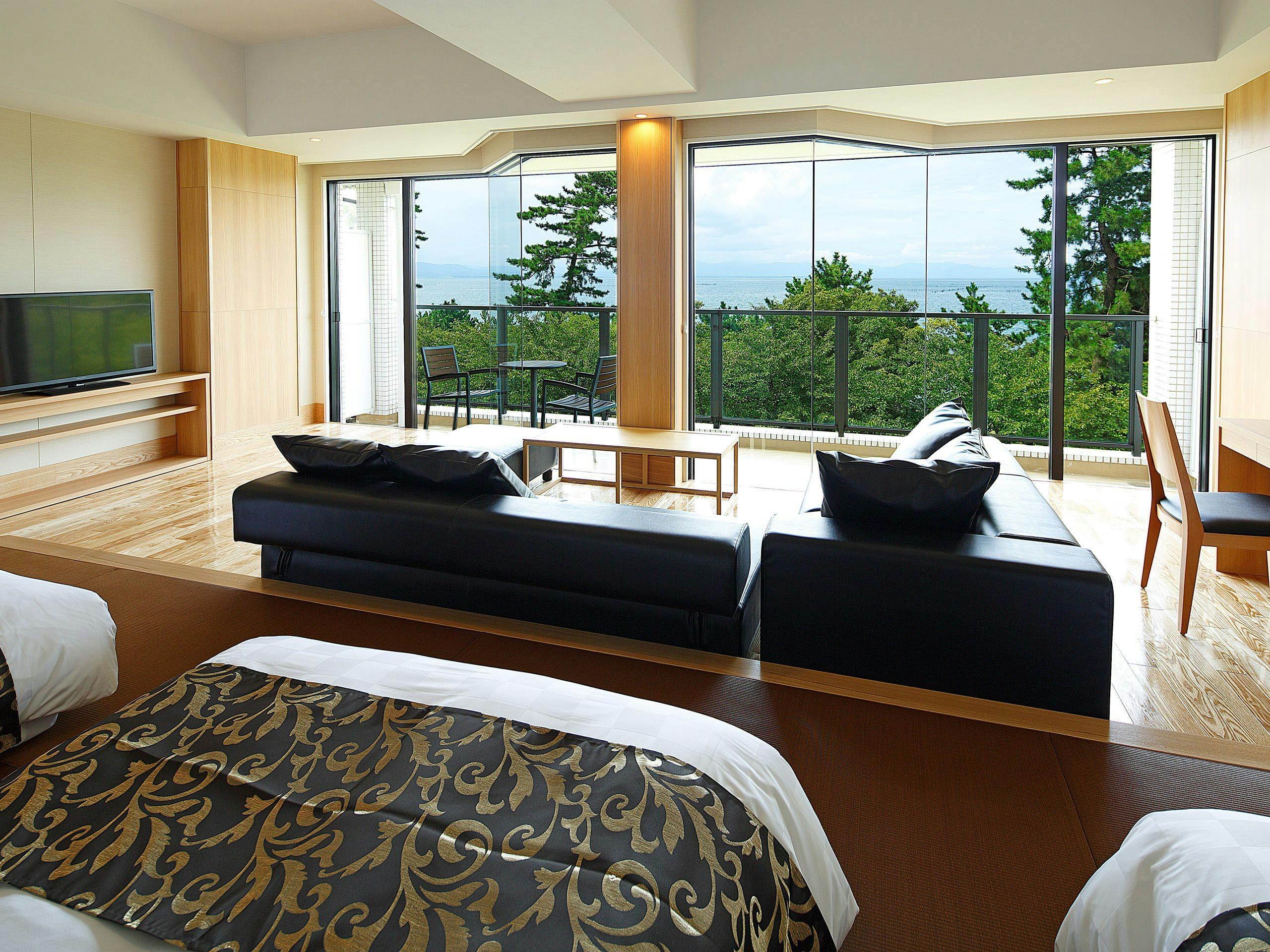 トリプルルーム【琵琶湖レイクビュー】愛犬定員5頭まで