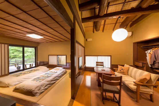 【ห้องสไตล์ญี่ปุ่น】พร้อมอ่างกลางแจ้ง - บ้านแยกสไตล์แถว - <ฟูก>