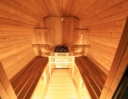 プライベートサウナ、水風呂、露天風呂付