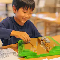 古墳づくり体験