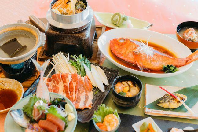 【2食付き】当館一番人気 伊豆を代表するお魚で贅沢三昧！！豪華金目鯛姿煮付き【全室オーシャンビュー】