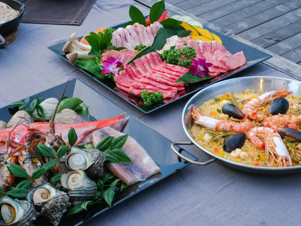 【夕朝食付】ハイグレードBBQ食材+モーニングBOXプラン