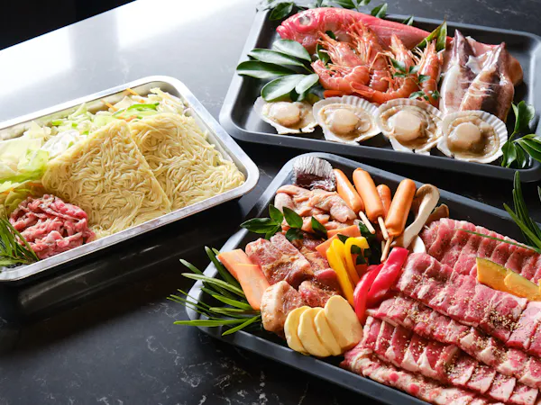 【夕朝食付】スタンダードBBQ食材+オリジナルモーニングプラン