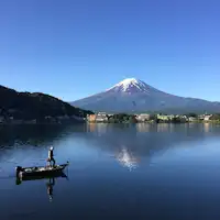 河口湖まで車で8分