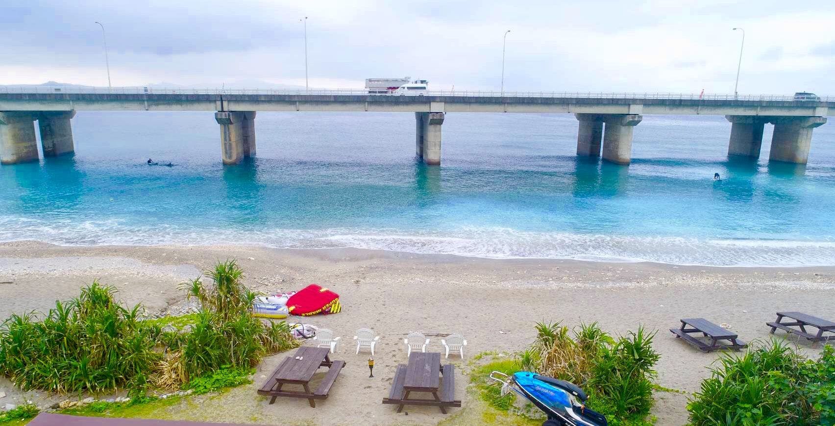 目の前にあるプライベートビーチ