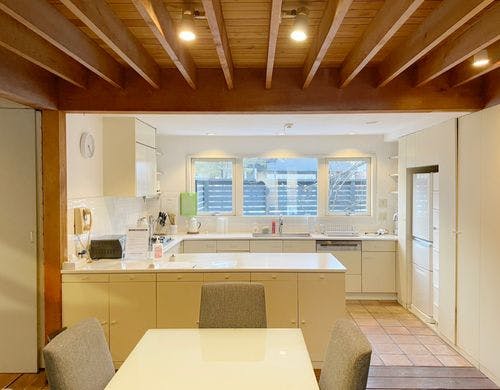 コテージCorvetteの1階：キッチン